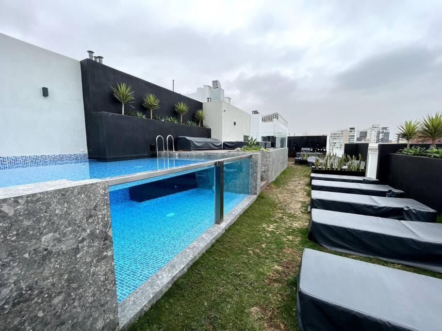 Luxury Apartment In Miraflores With Rooftop Pool Lima Luaran gambar